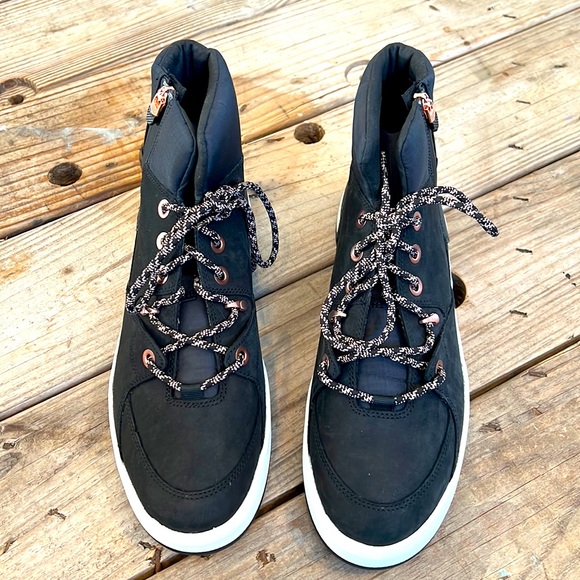 NEW TIMBERLAND Black White Rose Gold SUPAWAY ReBOTL SNEAKER Boot shoes US 9 40 - Picture 1 of 7